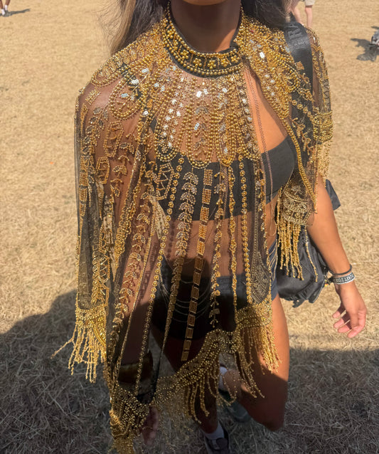 GEORGIA Sequin Cape