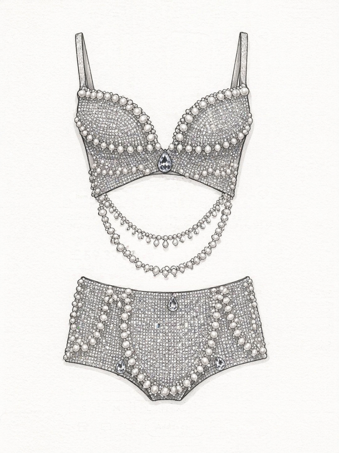 MINNIE Rhinestone Set
