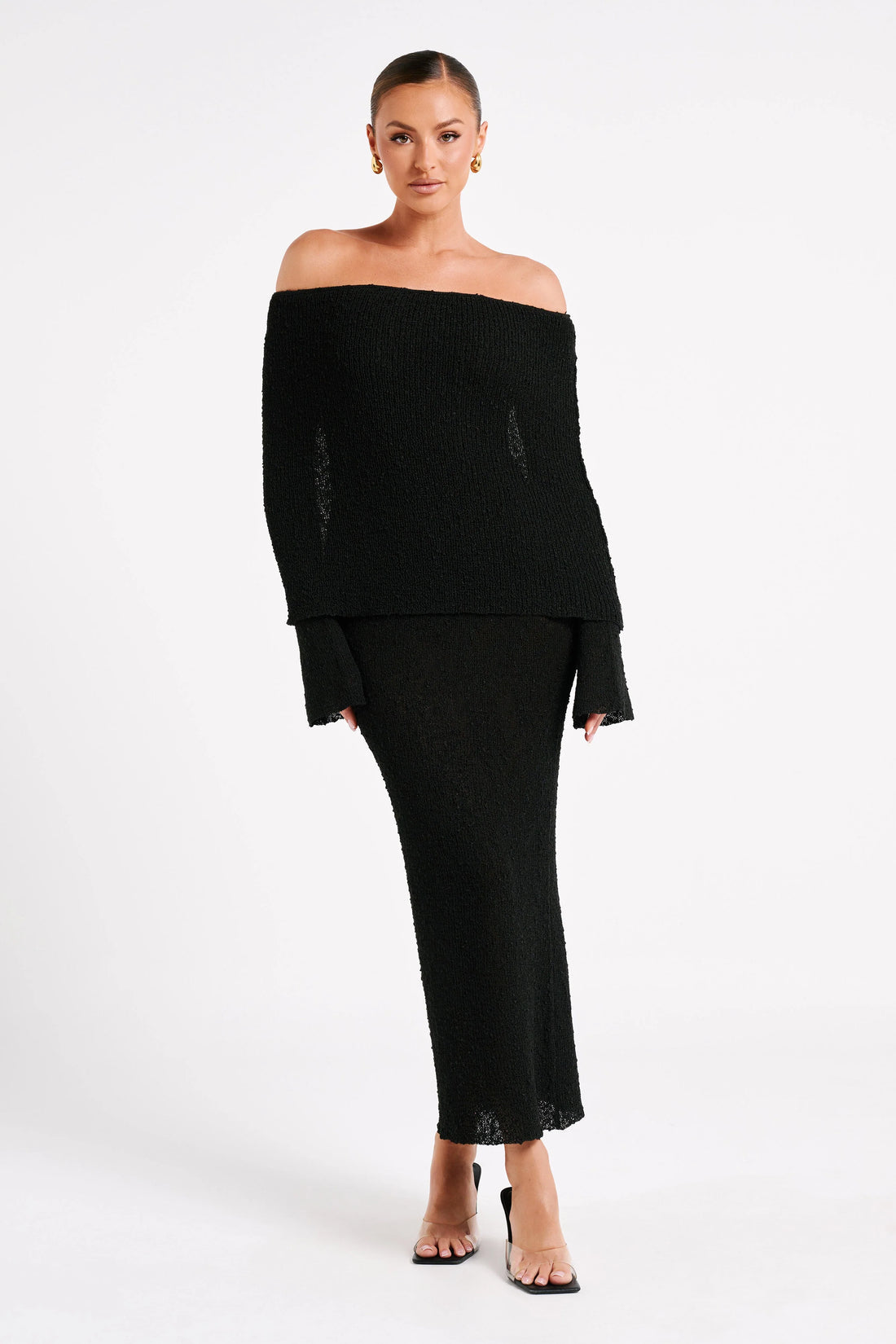 Knitted Sheer Maxi Dress