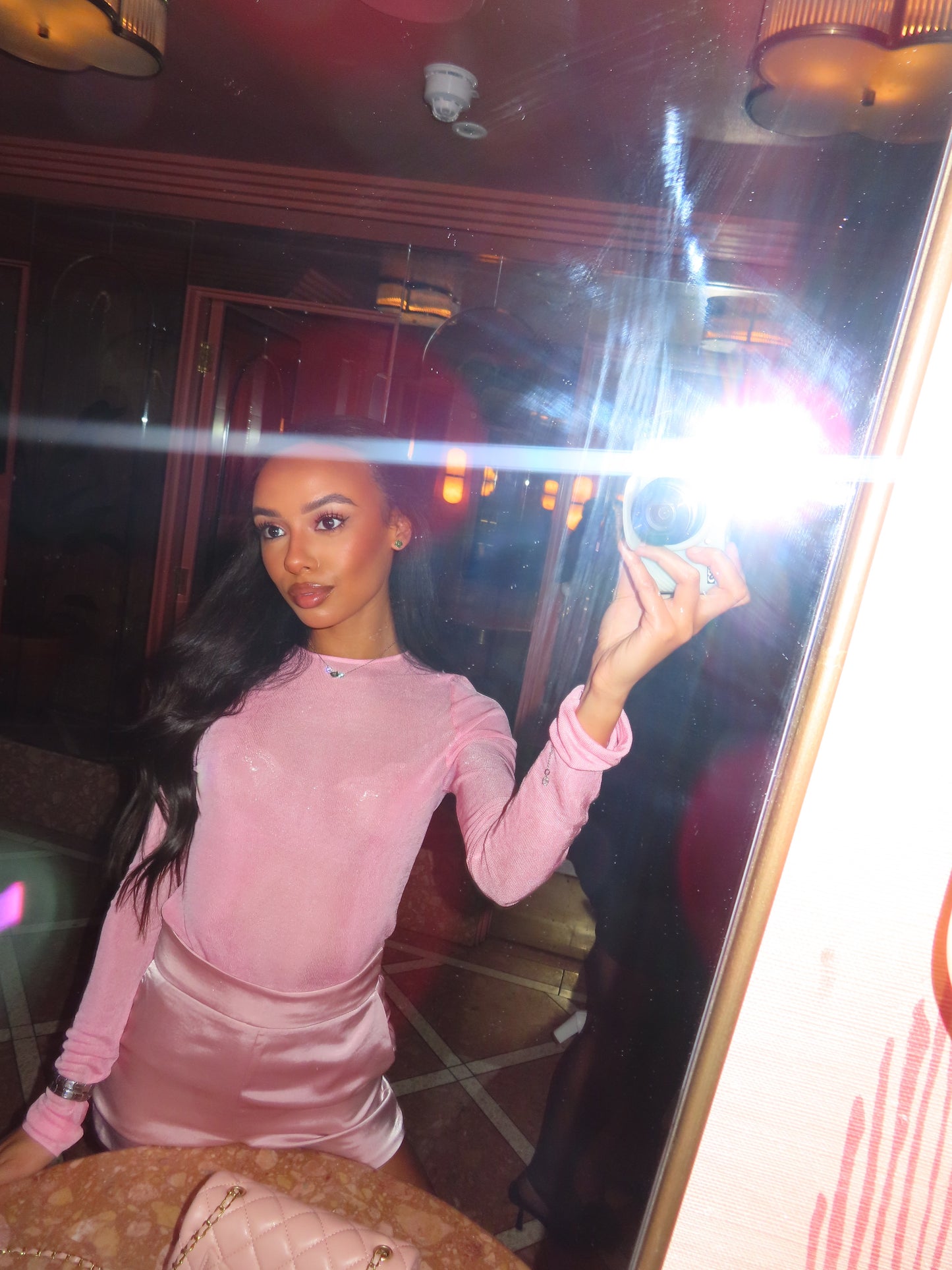 LIANNA mesh long sleeve tee
