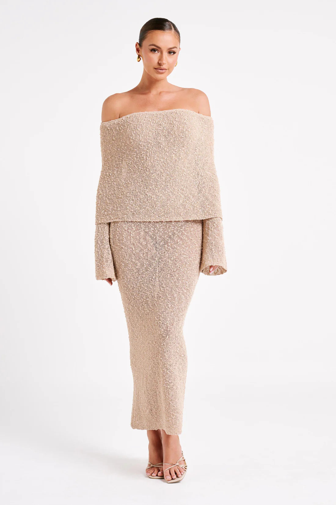 Knitted Sheer Maxi Dress