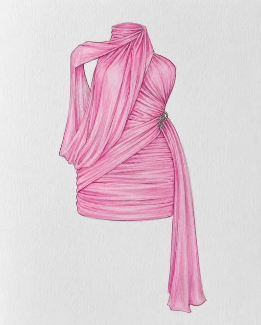 SARAH Mini Drape Dress