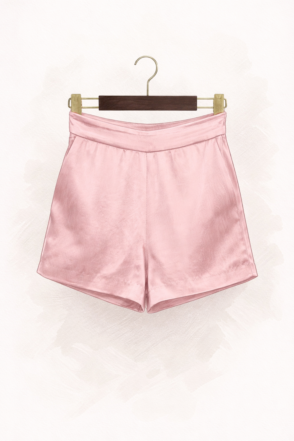 LIANNA satin mini shorts