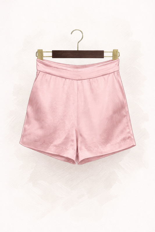 LIANNA satin mini shorts